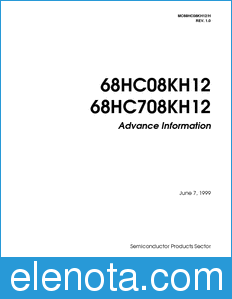 Motorola MC68HC08KH12 datasheet