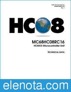 Motorola MC68HC08RC16 datasheet