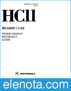 Motorola MC68HC11A8RG datasheet