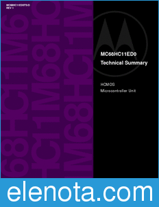 Motorola MC68HC11ED0TS datasheet