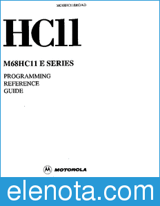 Motorola MC68HC11ERG datasheet