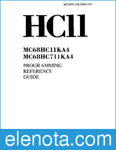 Motorola MC68HC11KA4RGAD datasheet