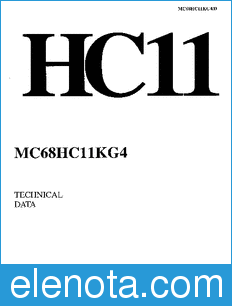 Freescale MC68HC11KG4 datasheet