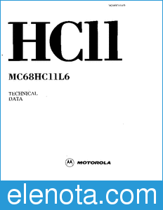 Motorola MC68HC11L6 datasheet