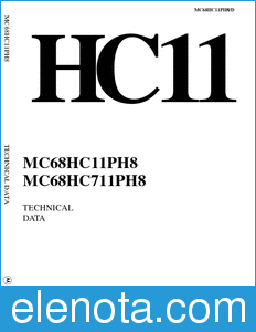 Motorola MC68HC11PH8 datasheet