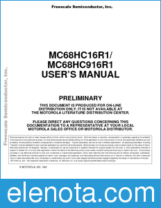 Freescale MC68HC16R1UM datasheet