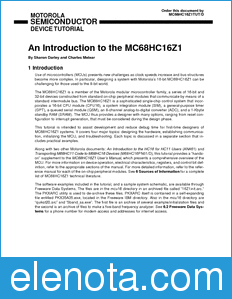 Motorola MC68HC16Z1TUT datasheet