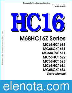 Freescale MC68HC16ZUM datasheet