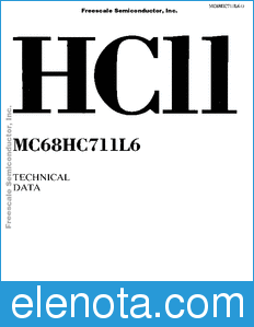 Freescale MC68HC711L6 datasheet