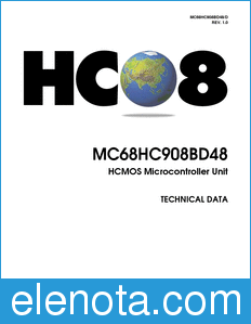 Motorola MC68HC908BD48 datasheet