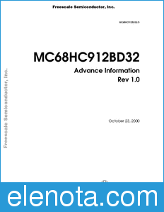 Freescale MC68HC912BD32 datasheet