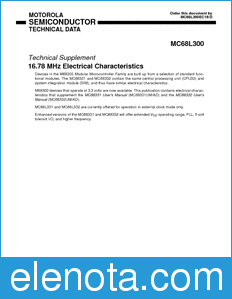 Motorola MC68L300EC16 datasheet