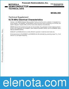 Freescale MC68L300EC16 datasheet