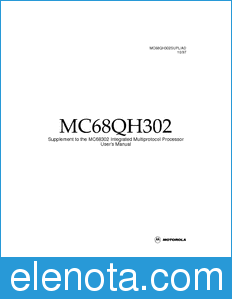 Motorola MC68QH302SUPL datasheet