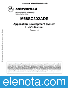 Freescale MC68SC302ADSUM_D datasheet