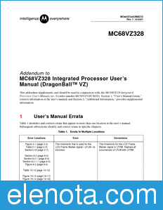 Freescale MC68VZ328UMAD datasheet