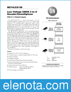 ON Semiconductor MC74LCX138 datasheet