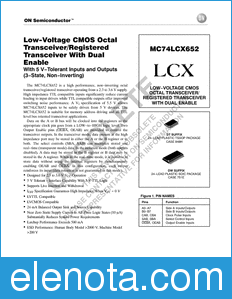 ON Semiconductor MC74LCX652 datasheet