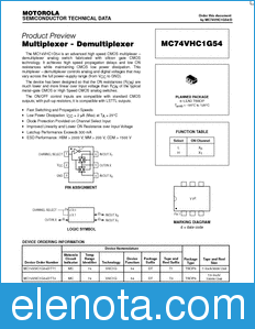 ON Semiconductor MC74VHC1G54 datasheet