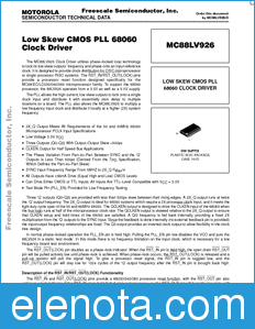Freescale MC88LV926 datasheet