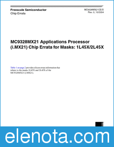 Freescale MC9328MX21CE datasheet
