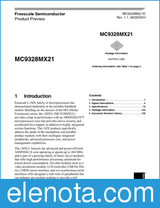 Freescale MC9328MX21 datasheet