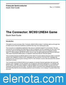 Freescale MC9S12NE64GAMEQSG datasheet