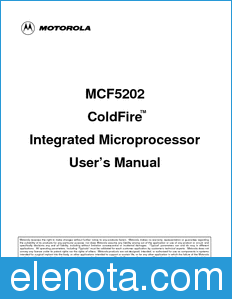 Motorola MCF5202UM datasheet