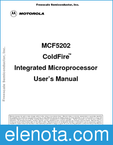 Freescale MCF5202UM datasheet