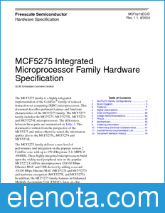 Freescale MCF5275EC datasheet