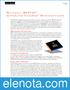 Motorola MCF5407FS datasheet