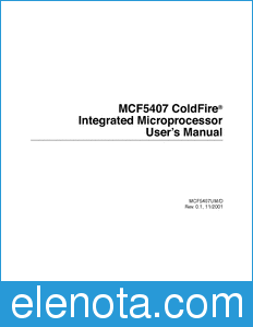 Freescale MCF5407UM datasheet