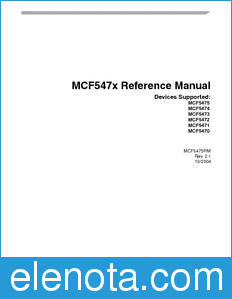 Freescale MCF5475RM datasheet