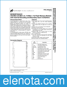 National Semiconductor MCM28F256ACH datasheet