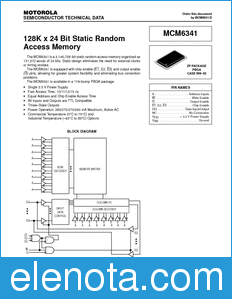 Motorola MCM6341 datasheet