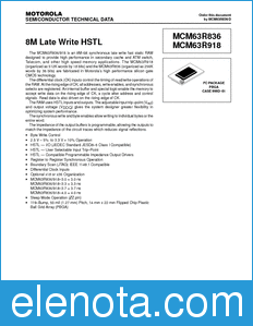 Motorola MCM63R836 datasheet