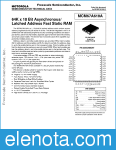 Freescale MCM67A618A datasheet