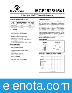 Microchip MCP1525 datasheet