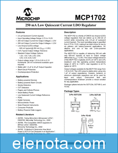 Microchip Technology MCP1702 datasheet