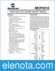 Microchip MCP2510 datasheet