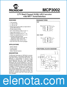 Microchip MCP3002 datasheet
