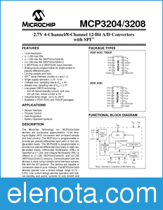 Microchip MCP3204 datasheet