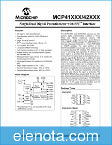 Microchip Technology MCP41010 datasheet