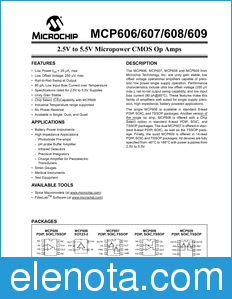 Microchip MCP606 datasheet