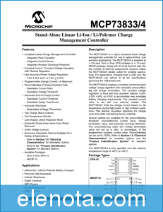 Microchip Technology MCP73834 datasheet