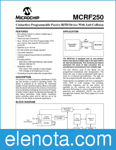 Microchip MCRF250 datasheet