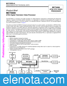 Motorola MCT4000 datasheet