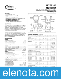 Infineon MCT5211 datasheet
