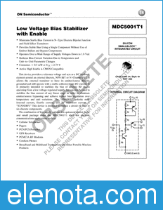 ON Semiconductor MDC5001T1 datasheet