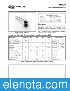 Zarlink Semiconductor MF239 datasheet
